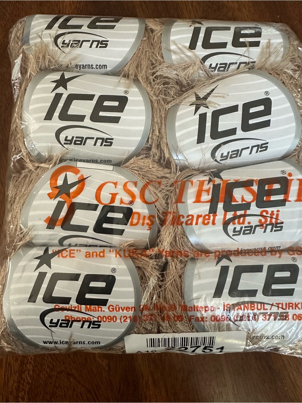 New ICE Yarns Lite Camel Shade Eyelash Yarn 8 for Knitting & Crochet Craft Lei
